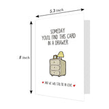 Cute Valentine'S Day & Anniversary Greeting Card For Couples, Unisex-Adults, Red, 8X5.3 Inches, Modern Letter Print