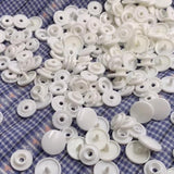 1000Set Kam Resin Snap Buttons T5 White Color