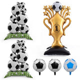 6PCS Soccer Balloons Large Trophy Mylar Balloons