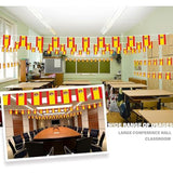 33 Ft Spain String Flag Pennant Banner: 30 Mini Flags for School, Party, or Sports