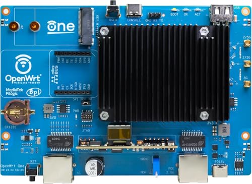 Banana Pi Openwrt One - Wifi 6 Official Openwrt Router Mainline Support,Mediatek Mt7981B Soc 1Gb Ddr4 Ram, Rj45 Port