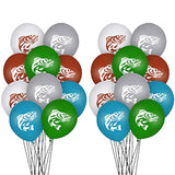 30 Pcs Bass Balloons Bass Fishing Party Decoration Balloons 12 Inches Latex Balloon For Baby Shower Gone Fishing Birthday Party Decorations