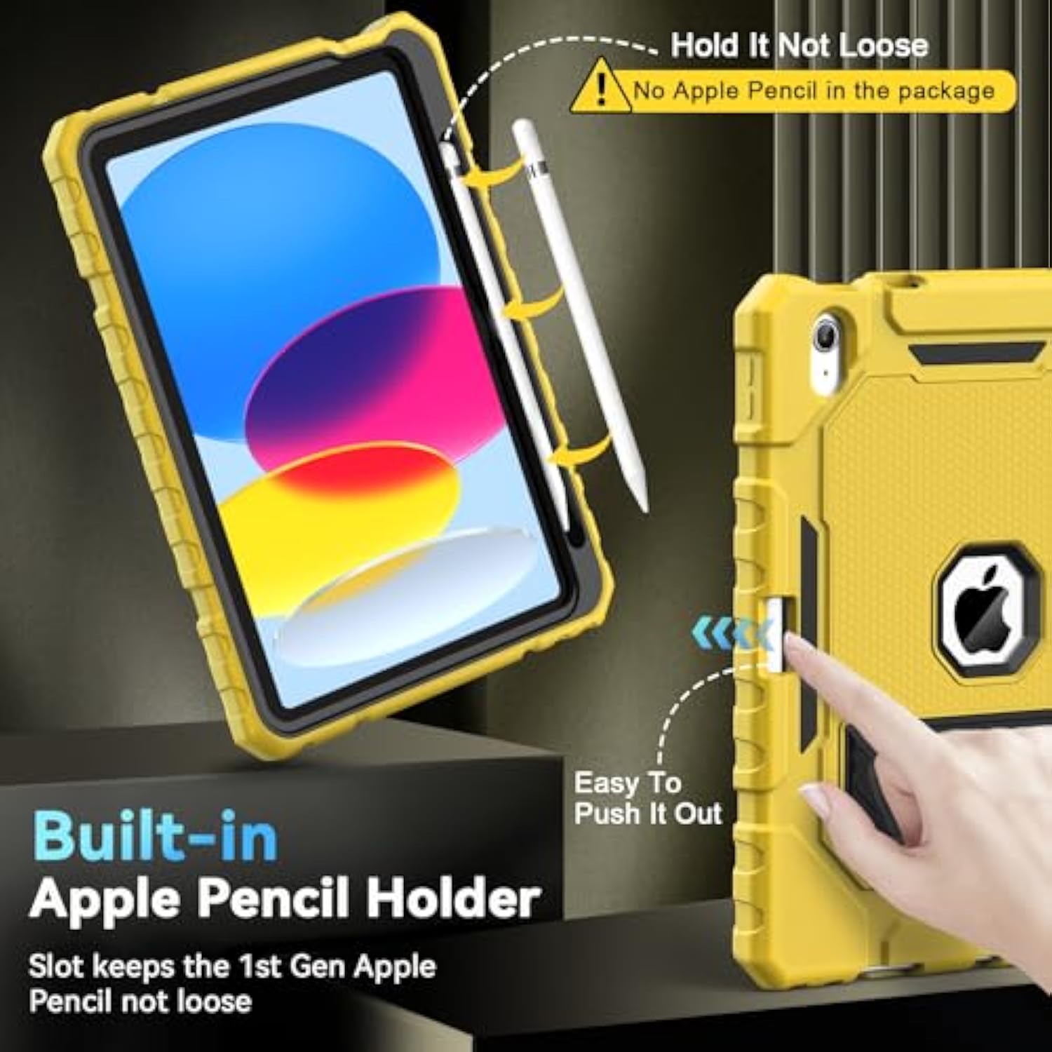 Case For Ipad 10Th Generation 2022(10.9 Inch), Heavy Duty Military Grade Shock
