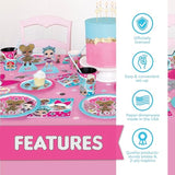 Unique LOL Birthday Party Decorations | LOL Surprise Birthday Party Supplies | LOL Party Supplies Birthday | For Girls Birthday | With LOL Banner, LOL Tablecloth, LOL Balloons, LOL Plates, LOL