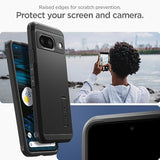 Spigen Tough Armor Designed for Pixel 8 Case (2023) [Kickstand] [Military-Grade Protection] - Black