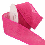 Burlap Ribbon, 2.5" X 10 Yd, Hot Fuchsia/Pink