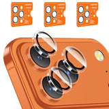 3 Set Camera Lens Protector For Iphone 17 Pro Max/17 Pro/16 Pro Max/16 Pro/15 Pro Max/15 Pro, Individual Anti Shatter Lens Protector,[15Ft Military Grade Protection],1-Second Auto-Install- Clear