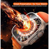 6 Pack Case With Tempered Glass Screen Protector For Watch Ultra 2/Ultra 49Mm, Scratch Resistant Full Protective Cover For Iwatch 49Mm