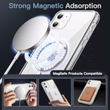 JETech Magnetic Case for iPhone 11 6.1-Inch Compatible with MagSafe Wireless Charging, Shockproof Phone Bumper Cover, Anti-Scratch Clear Back (Clear)