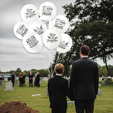 36 PCS Peace Funeral Memorial Balloons Remembrance Balloons Release in Sky