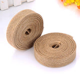 2 Rolls Natural Burlap Fabric Ribbon Wedding Events Diy Craft Ribbon B