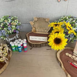 Winnie Baby Shower Guest Book Alternative, Bee And Bear Themed Decorations For Birthday/Baby Shower Party - Includes 45 Hexagons Signs