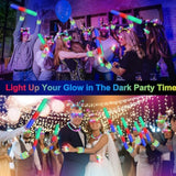 282 Pcs Glow In The Dark Party Supplies, 18 Foam Sticks, 18 Led Glasses, 200 Glow Sticks, 30 Finger Lights, 8 Bunny Ear Headband And 8 Led Cat Ear Headband For Wedding,Birthday,Concert,New Year