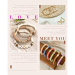 Bracelet Making Kit, 10,000 Pcs Polymer Clay Beads, 48 Colors Round Letter Beads Jewelry Making Kit Friendship Bracelets Heshi Beads With Charms Strings Crafts Gift For Girls Adults