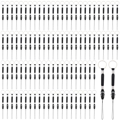 20 Pcs Black Nylon Lanyard Strap Short Detachable Lanyard For Usb Flash Drive, Mp3, Mp4 Player, Keychain, Id Card