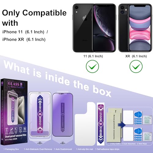 2-Pack Privacy Screen Protector for iPhone 11 Pro and iPhone Xs and iPhone X 5.8-Inch, Auto Dust Removal, No Bubbles,Anti-Spy Tempered Glass Film,