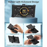 For Samsung Galaxy S22 Ultra Case: Builtin Screen Protector & Kickstand & Beltclip Holster, Fullbody Dual Layer Rugged Heavy Duty Shockproof Protective Phone Coverblack