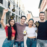 25Pcs Graduation Photo Booth Props Class Of 2025 Grad Photo Props Black And Gold Graduation Decorations For Grad Party Favors Supplies