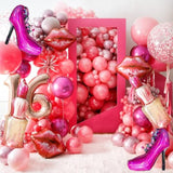 Lip Balloon Lipstick Foil Balloon Lady High Heels Balloon Decoration,V