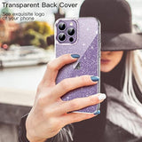 JETech Glitter Case for iPhone 14 Pro 6.1-Inch, Bling Sparkle Shockproof Phone Bumper Cover, Cute Sparkly for Women and Girls (Clear)