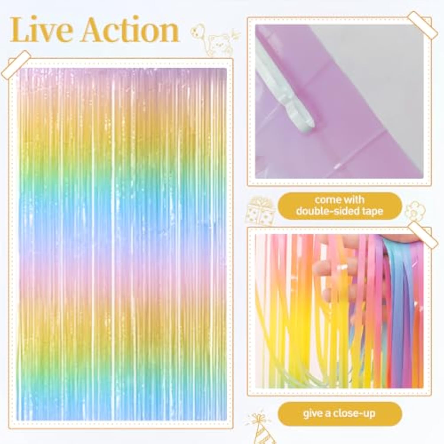 157Pcs Pastel Balloons Arch Garland Kit With Macaron Rainbow Fringe Curtain For Birthday Bridal Baby Shower Wedding Valentine'S Day Pride Month Block Party Decorations
