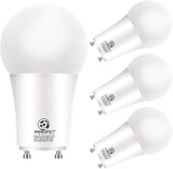 GU24 LED Light Bulbs 4 Pack A19 60W Equivalent 2700K Soft White 800 Lumens UL Listed