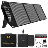 30W Portable Solar Charger Foldable Solar Panel With Usb C And Usb A 18V Mc4 12V Dc For Camping Backpacking Travel Fast Charging For Iphone Lg Google Cell Phone Power Bank Generator Power Station