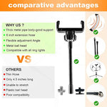 Ring Light Phone Holder Universal Phone Holder For Ring Light With 1/4 And Hot Shoe Adapter, Flexible Phone Mount For Ringlight And Tripod Stand