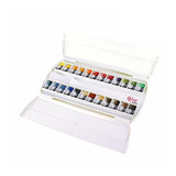 Watercolor Paint Set 24 Full Pans, Plastic Case, Extra Fine Professional Watercolours