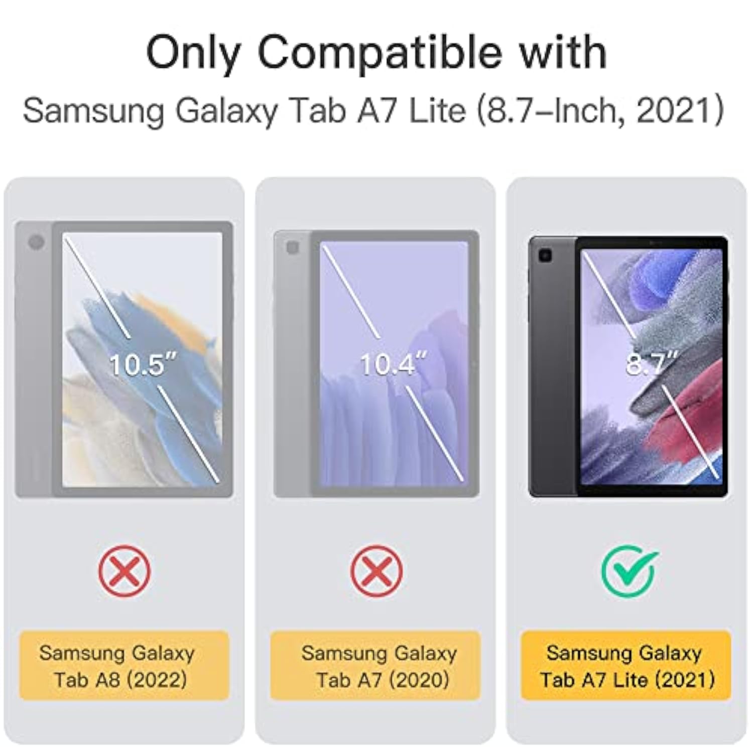 JETech Case for Samsung Galaxy Tab A7 Lite 8.7-Inch 2021 (SM-T227/T225/T220),