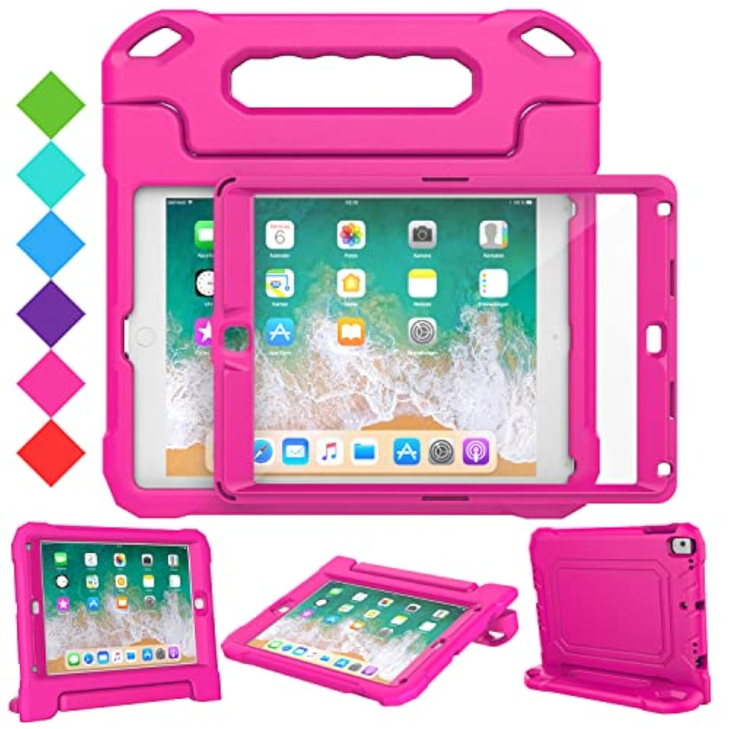 Kids Case For Ipad 5Th/6Th Generation (9.7 Inch, 2017/2018), Ipad Air 1 & Air