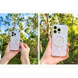 Magnetic Base Compatible With Popsocket Phone Grips And Magsafe Cases, Clear & White