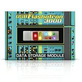 Retro Usb Light Up Memory Stick, Flash Drive W/Led 1950'S Retro Sci-Fi Space Age Action And Totally Cool Storage/Gift Box (Matte Finish)