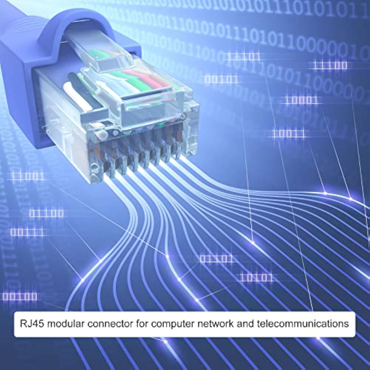 Rj45 Cat6 Connectors Rj45 Ends 8P8C Modular Plug Pass Through Connector With W