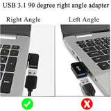 90°Angle Usb 3.1 Adapter 10Gbps Usb 3.1 Male To Female Right Angle Connector U