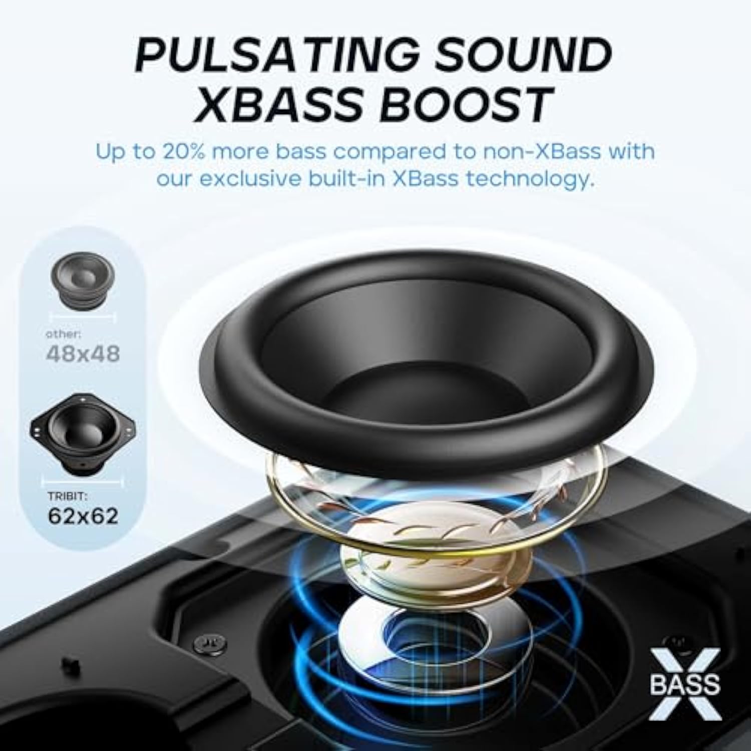 Bluetooth Speaker, Portable Speaker With Xbass, 30H Playtime Wireless Speaker, Ip67 Waterproof, Bluetooth 5.3, Tws, Custom Eq, Type-C Speaker For Outdoor Travel Beach