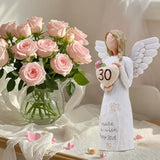 30th Birthday Decorations and Hand-Painted Figurine Gift for Her