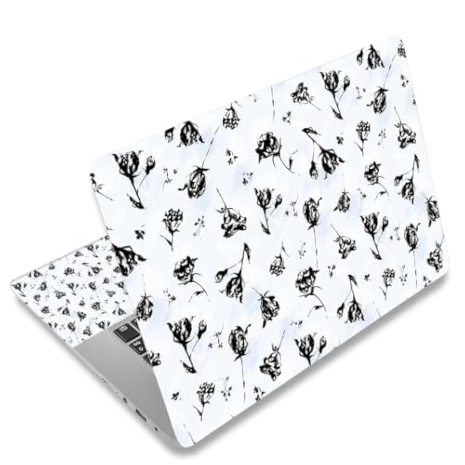 11.6 13 13.3 14 15 15.6 Inches Netbook Laptop Skin Sticker Decal Reusable Protector Cover Case For Laptop Notebook Chromebook Black Rose W-Nek-46