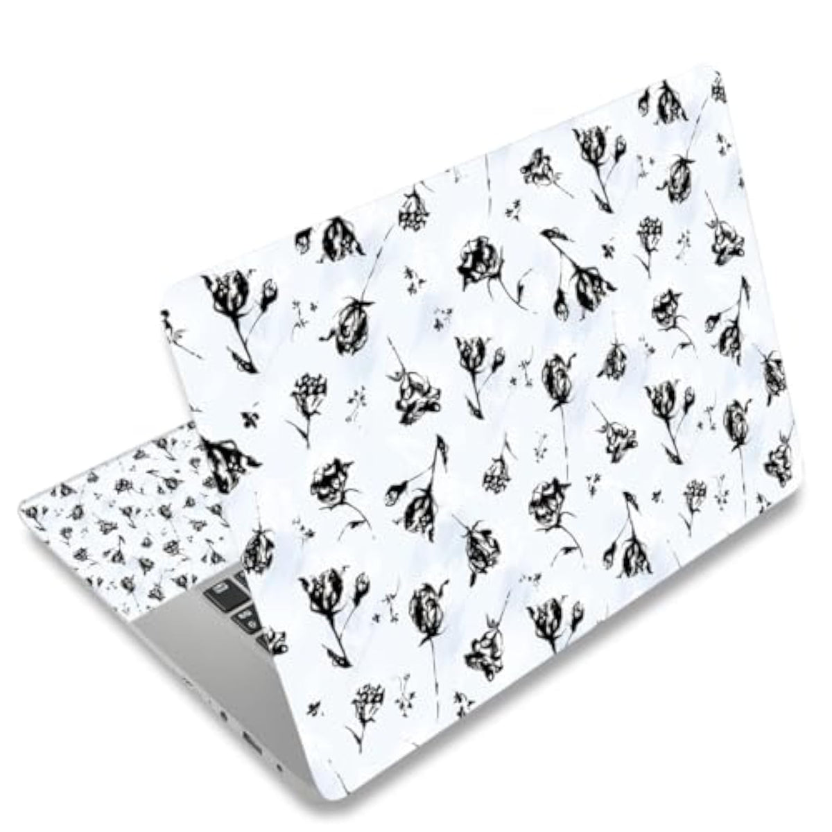 11.6 13 13.3 14 15 15.6 Inches Netbook Laptop Skin Sticker Decal Reusable Protector Cover Case For Laptop Notebook Chromebook Black Rose W-Nek-46