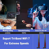 Wifi 7 Antenna Omnidirectional Rp-Sma Male Antenna Compatible With Pc Desktop Computer Gaming Motherboard Wifi 7 Router, 2-Pack