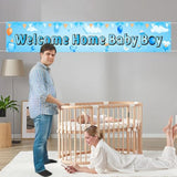Welcome Home Baby Boy Yard Banner It’s a Boy Outdoor Baby Shower Decor