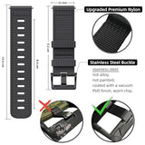 for Garmin Instinct Watch Band, Rugged Nylon Replacement Strap for Instinct 2 Instinct 3 45mm, Compatible with Garmin Instinct Solar, Tactical, Tide