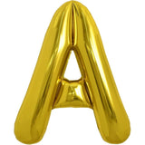 40" large gold letter A foil balloon for birthday and anniversary party décor