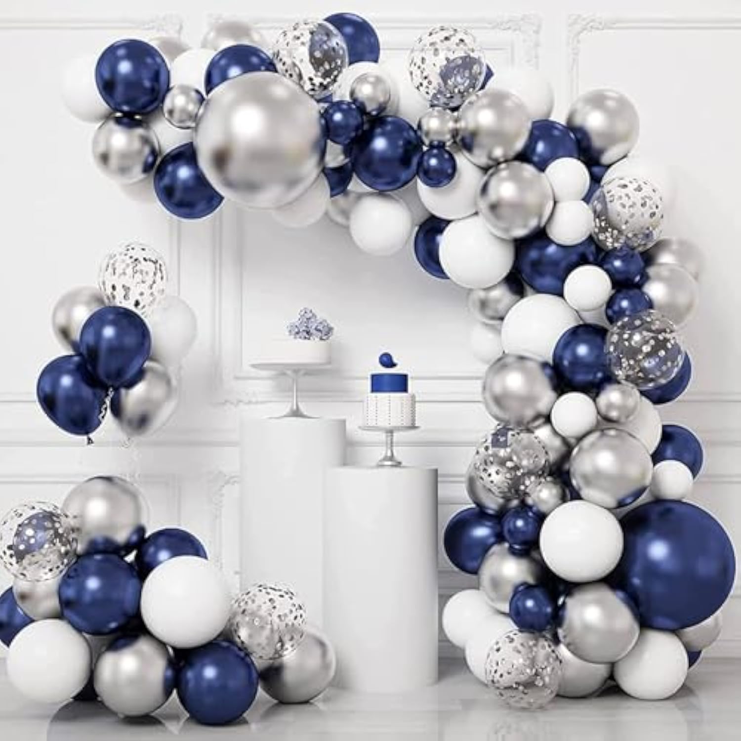 87Pcs Black Balloons Different Sizes 18 12 10 5 Inches For Garland Arch, Premium Black Latex Balloons For Birthday Party Graduation Wedding Decoration