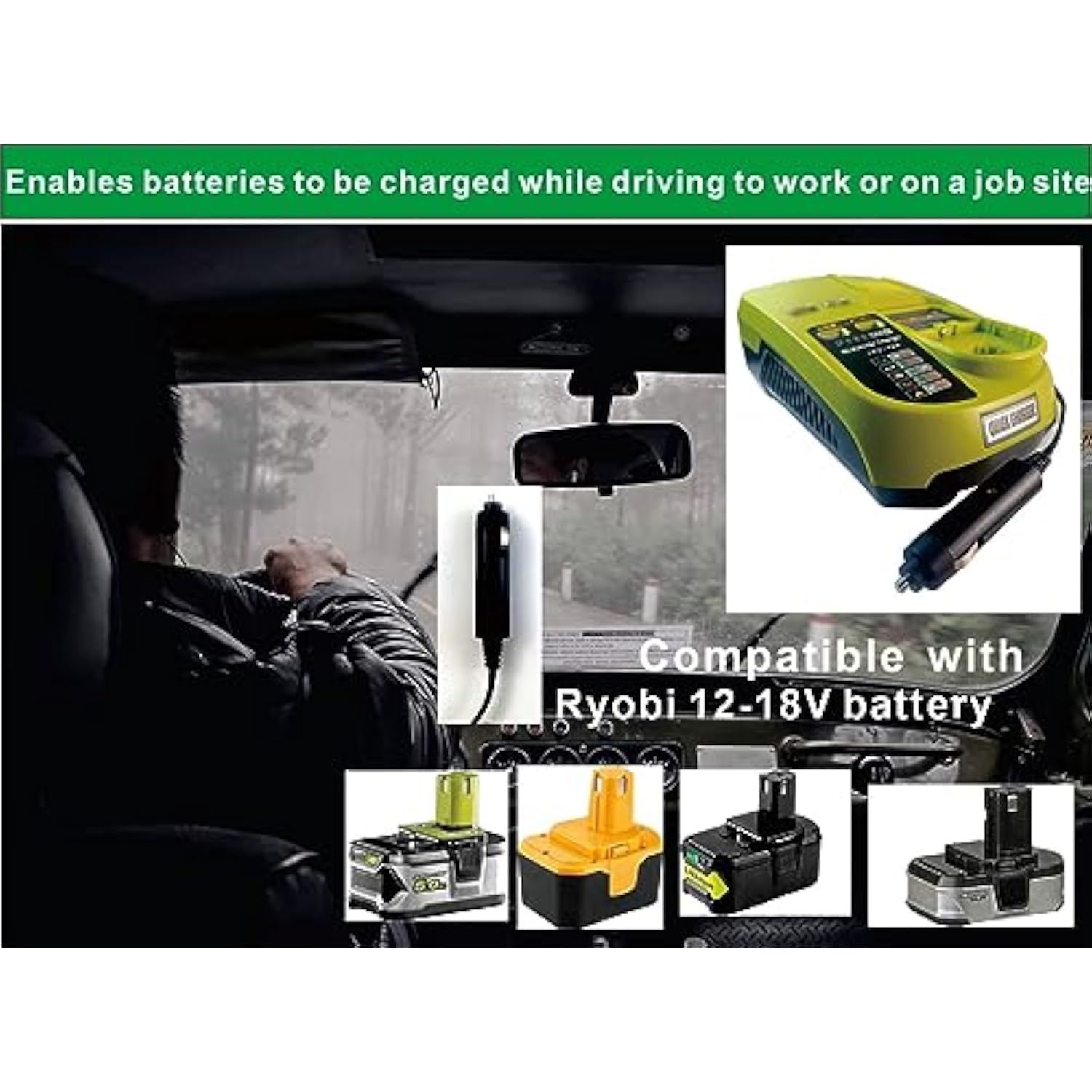 P131 One+ Portable Dual Chemistry Lithium Ion Or Nicad Vehicle Charger
