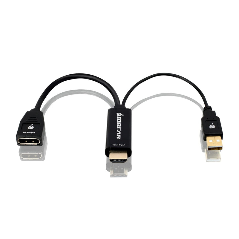 IOGEAR 4K @60Hz HDMI to DisplayPort Adapter, HMDI Output to DisplayPort Input,