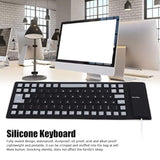 Silicone Keyboard, Foldable Flexible Keyboard Usb Mute Gaming Keyboard, 85 Key