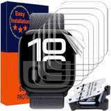 6 Pack For Apple Watch Series 10 46Mm Screen Protector, Easy Installation Kit, Bubble Free, Full Coverage, Self-Healing Anti-Scratch Soft Tpu Iwatch Film