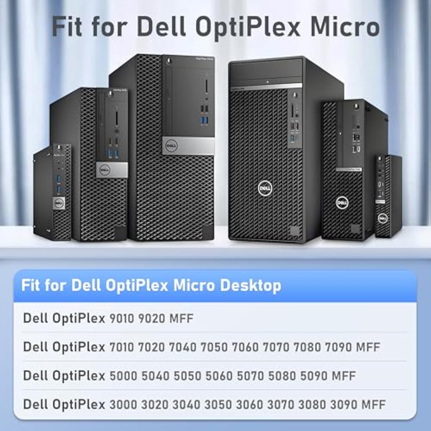 90W Ac Adapter Charger For Dell Optiplex Micro 9020 7050 7040 7080 7060 7070 5