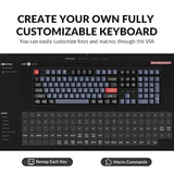 K10 Pro Wireless Custom Mechanical Keyboard, Qmk/Via Programmable Full-Size Bl